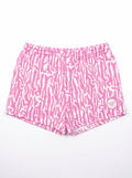 KountryCozy Oversized Pink Roots Shorts