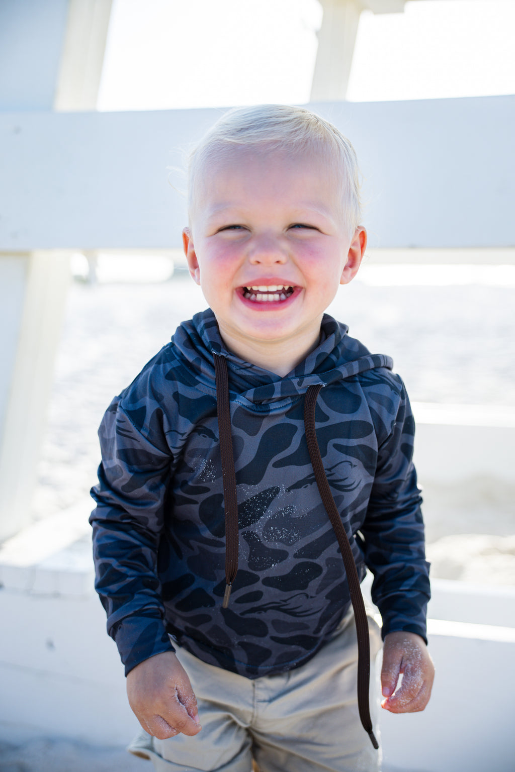 KC3 Toddler Black Camo Mid-Weight Performance Hoodie