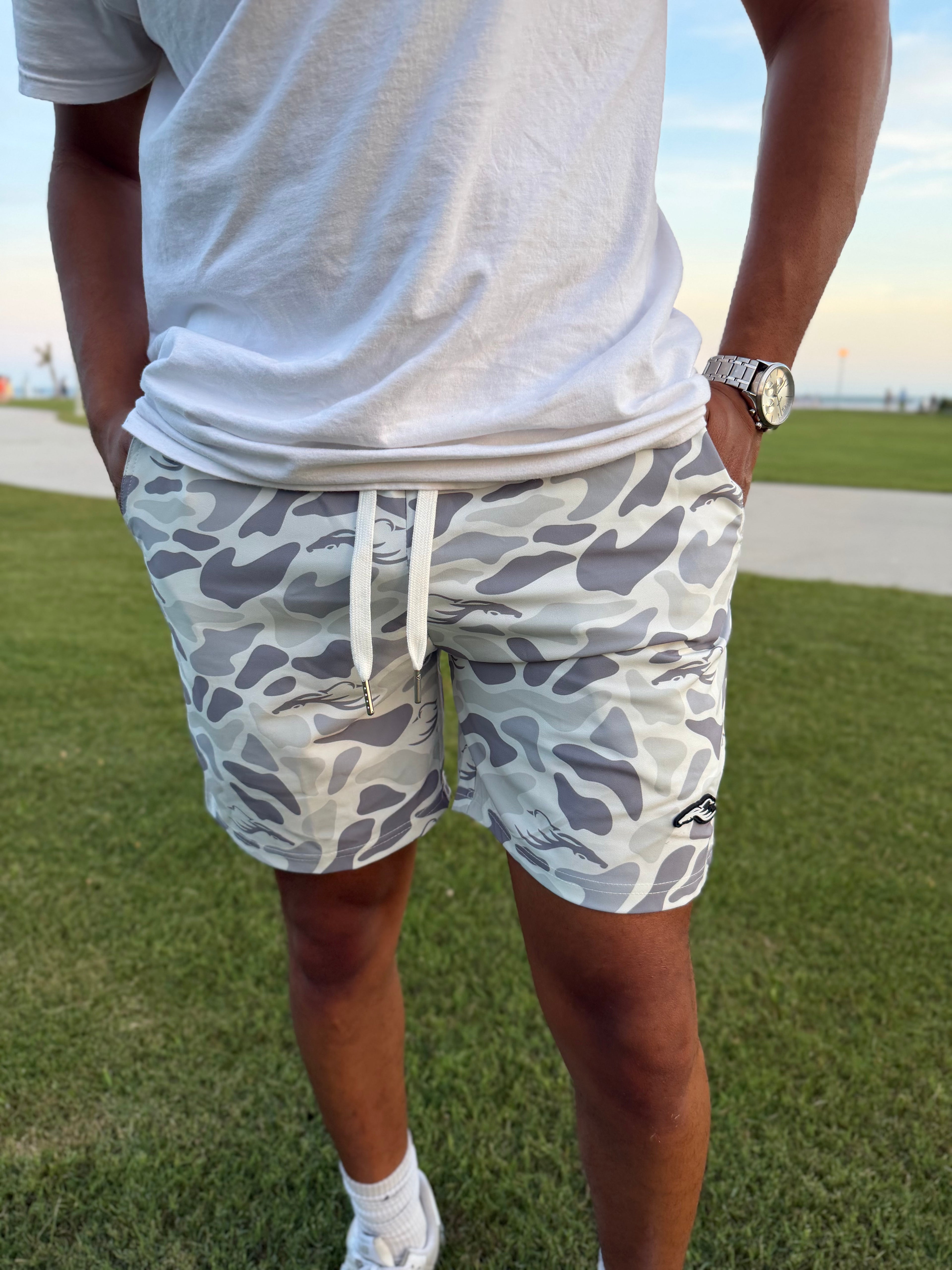 Winter Marsh Camo Shorts - Mens