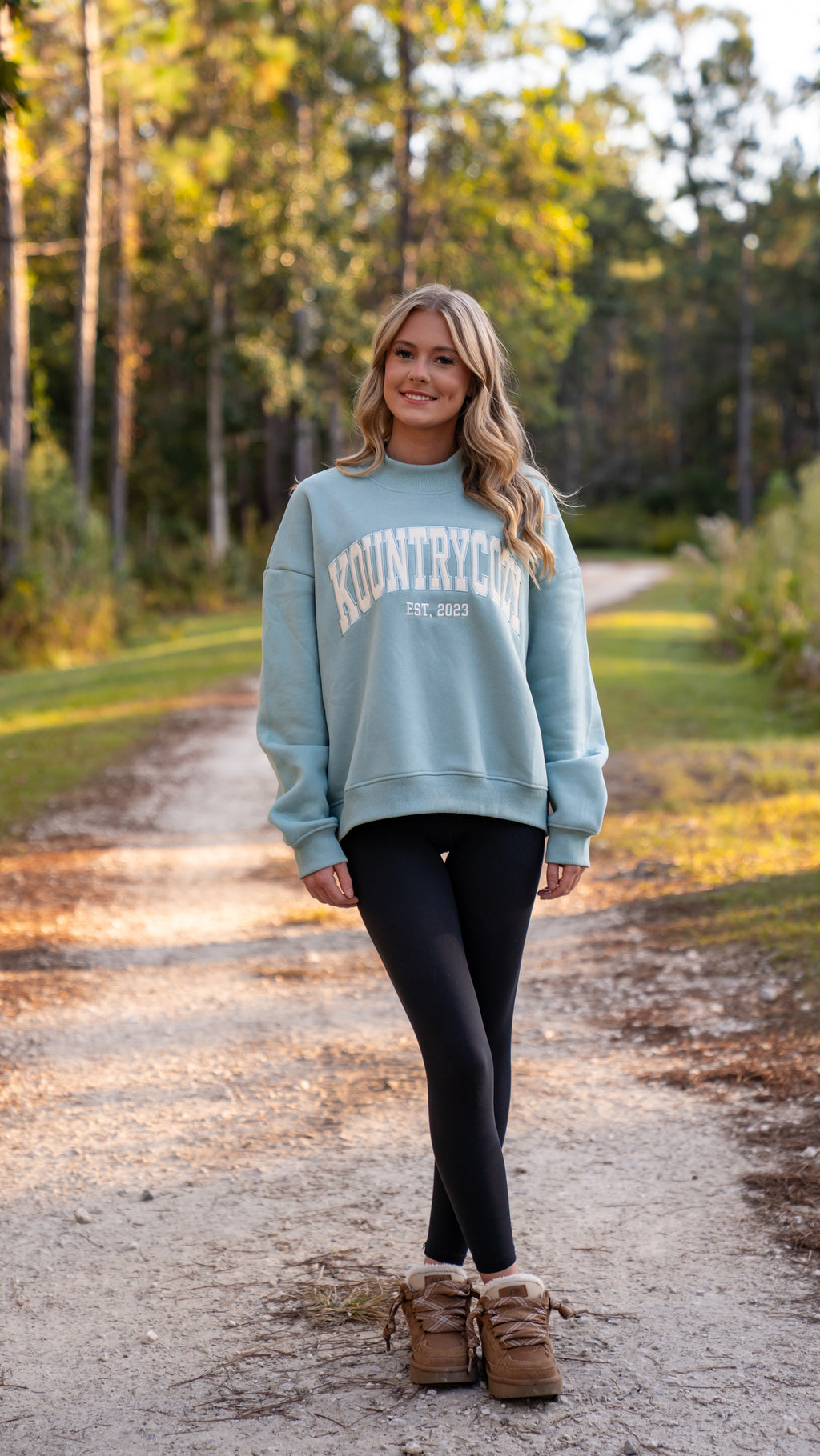 Teal Mock Neck