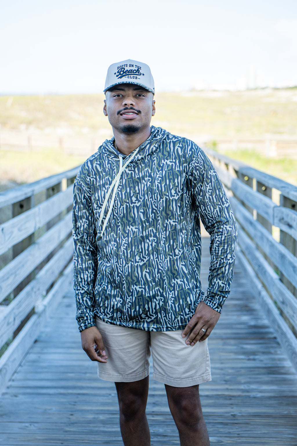 KC3 Men's Roots Camo Mid-Weight Performance Hoodie