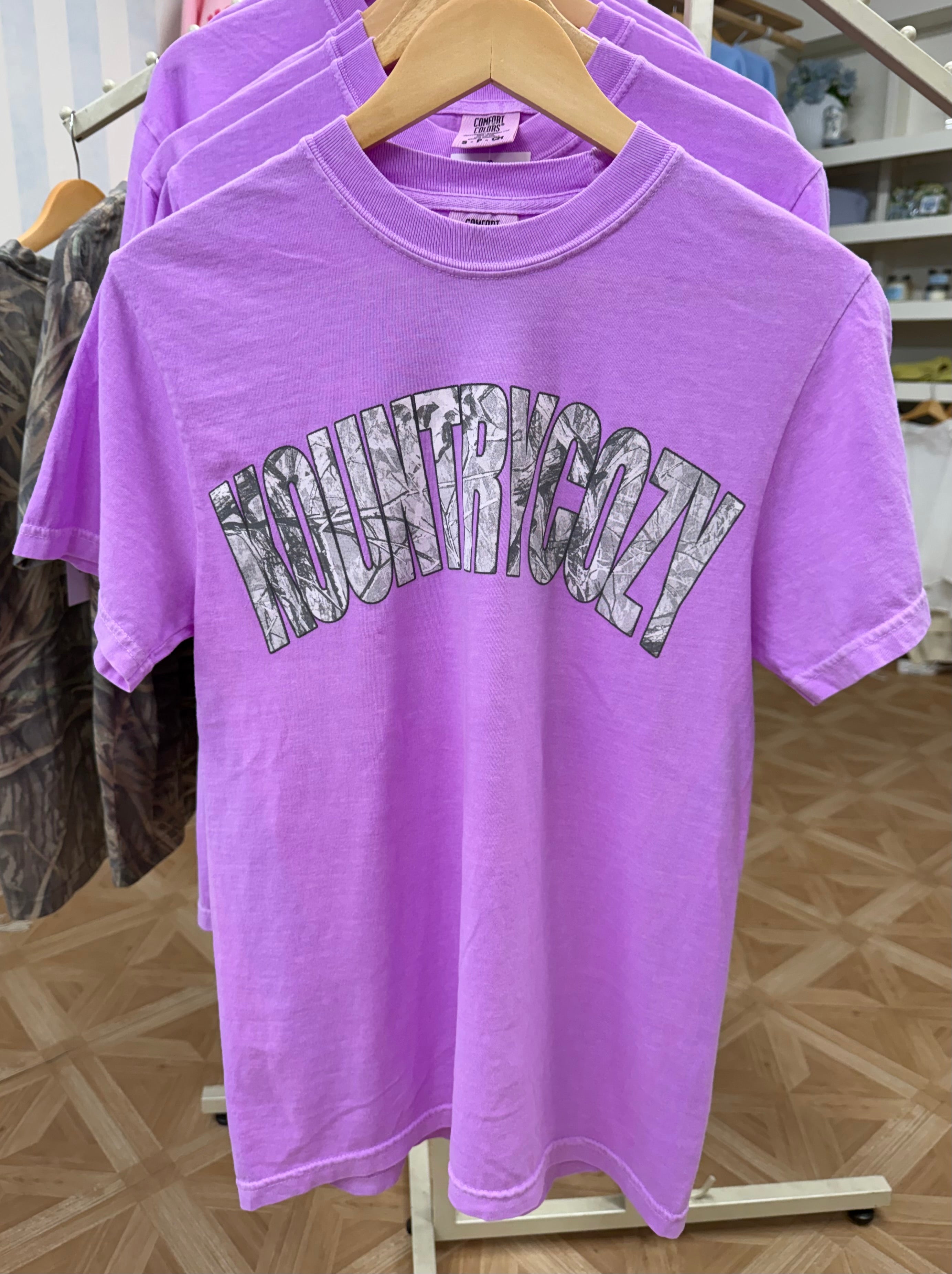 Purple Camo KountryCozy Tee