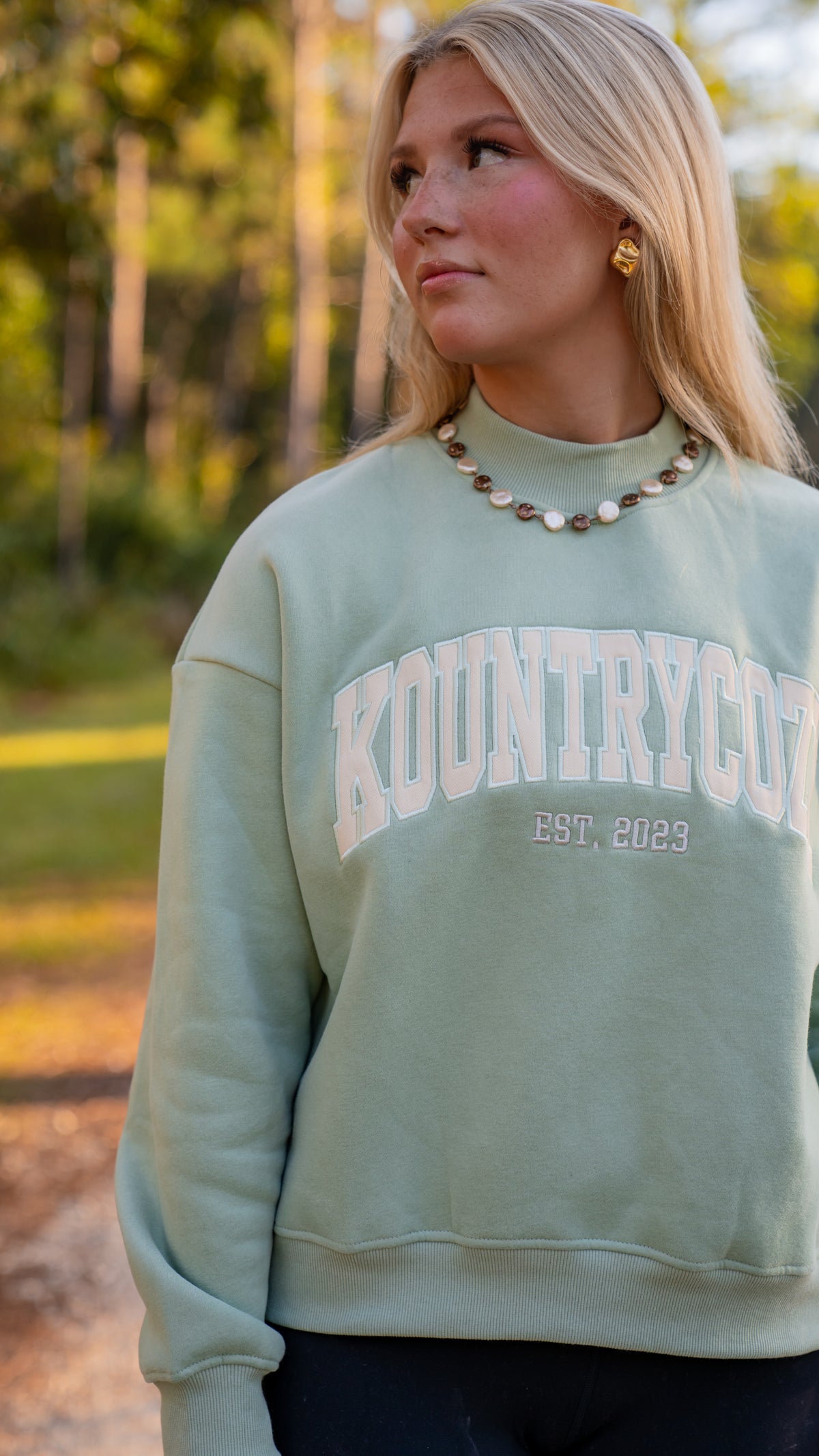 Sage Mock Neck