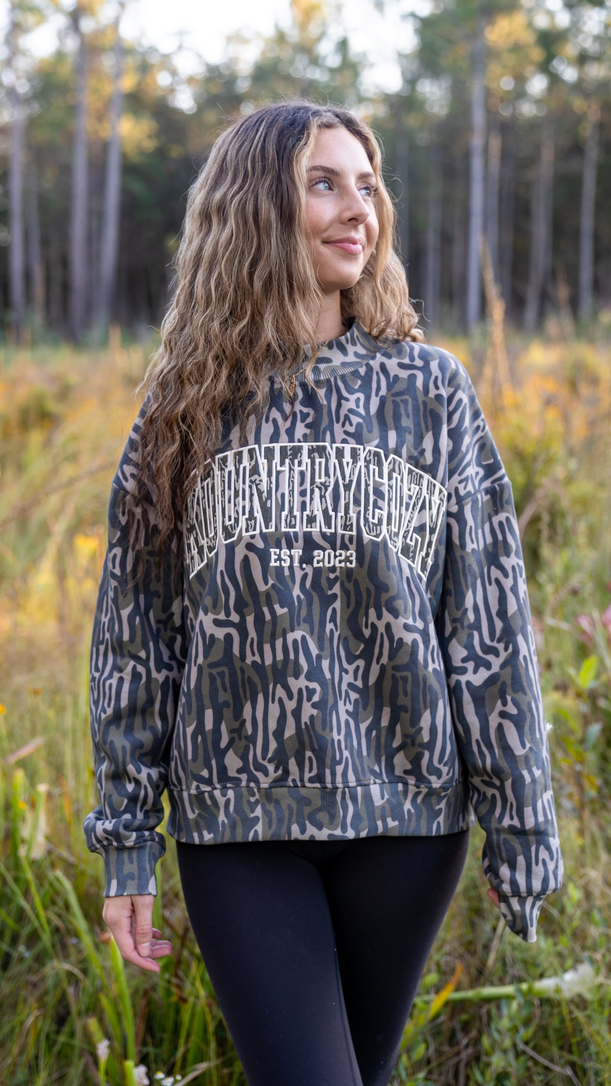 KountryCozy Roots Camo Mock Neck