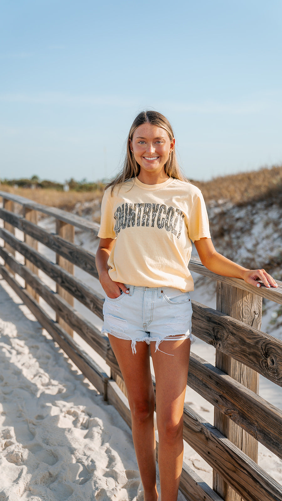 KountryCozy Yellow ROOTS Camo Shirt