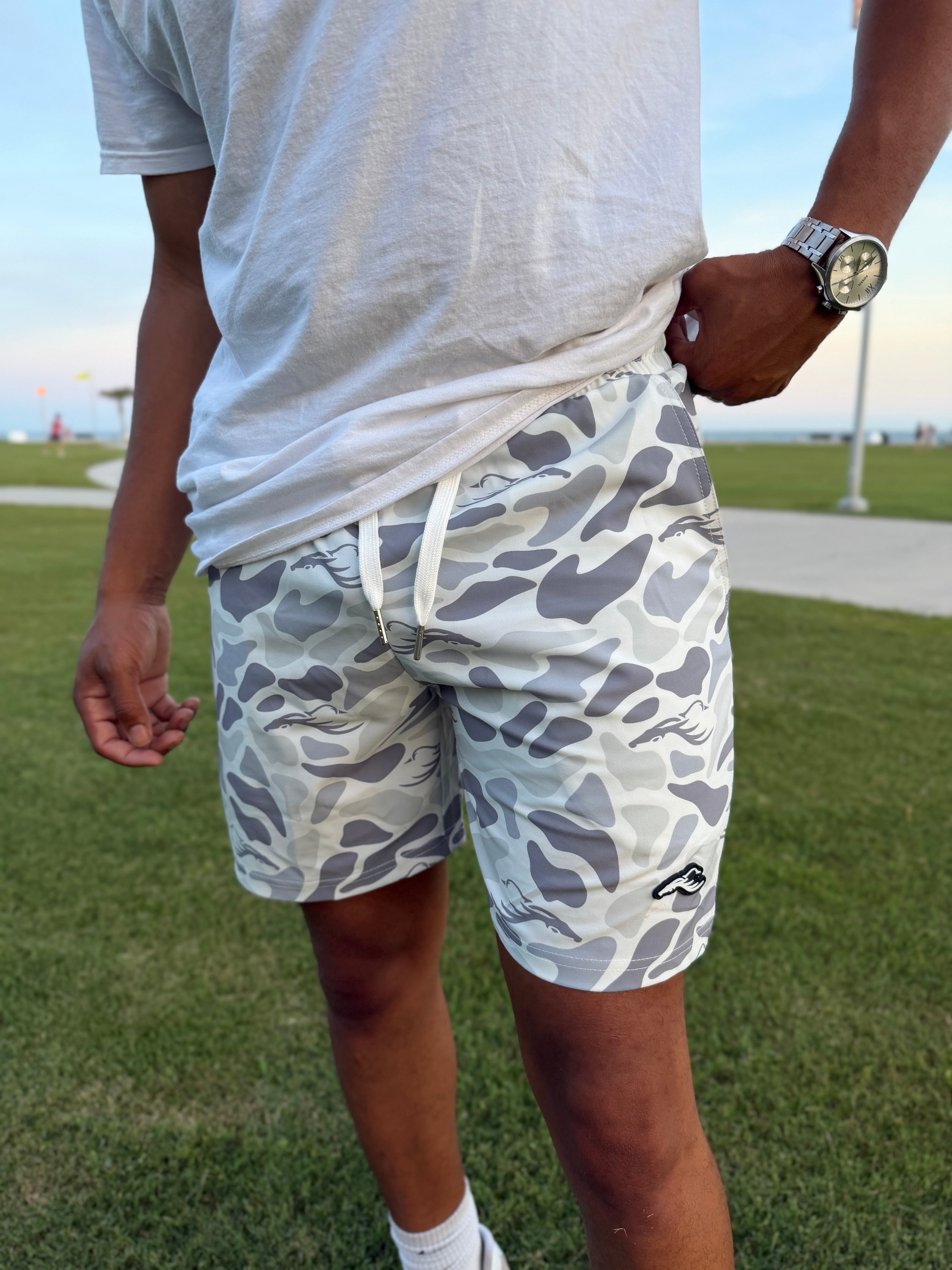 Winter Marsh Camo Shorts - Mens