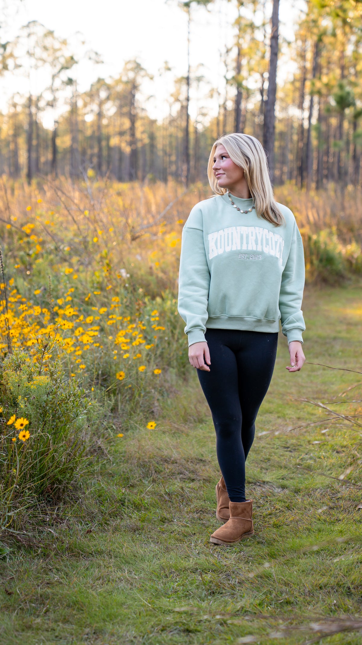 Sage Mock Neck