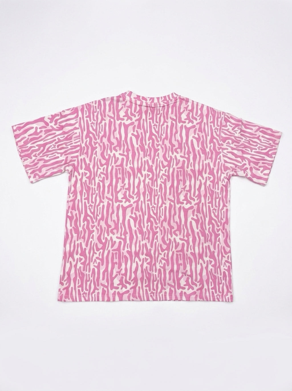 KountryCozy Oversized Pink Roots Patch Tee
