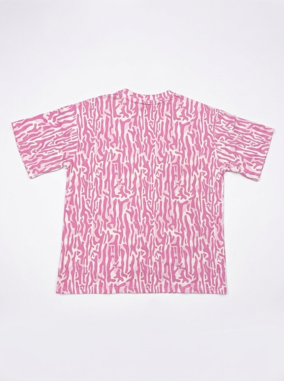 KountryCozy Oversized Pink Roots Patch Tee