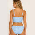 Blue Plaid Tankini Bottoms