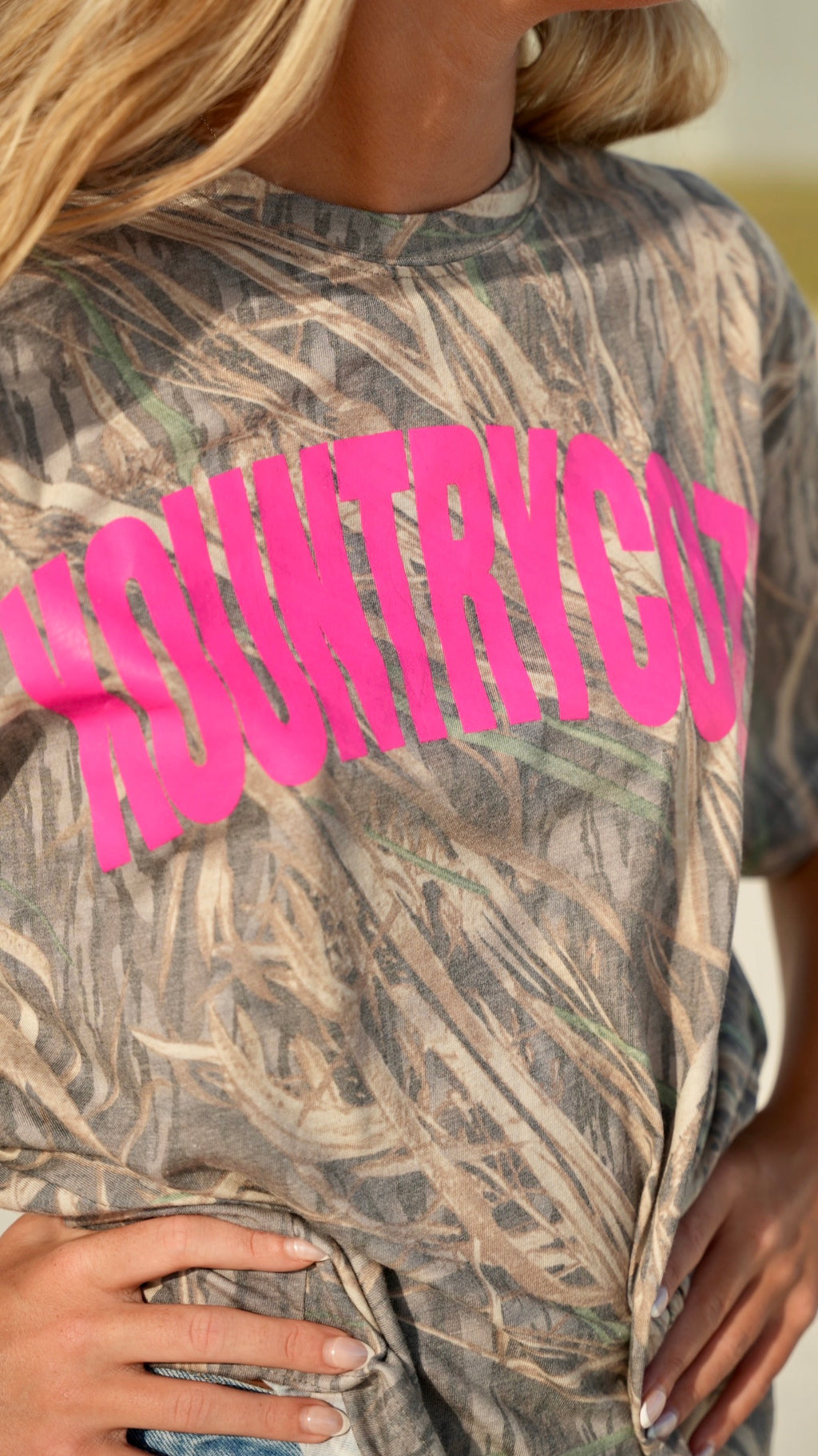 KC3 HOT PINK Shadow Grass Shirt