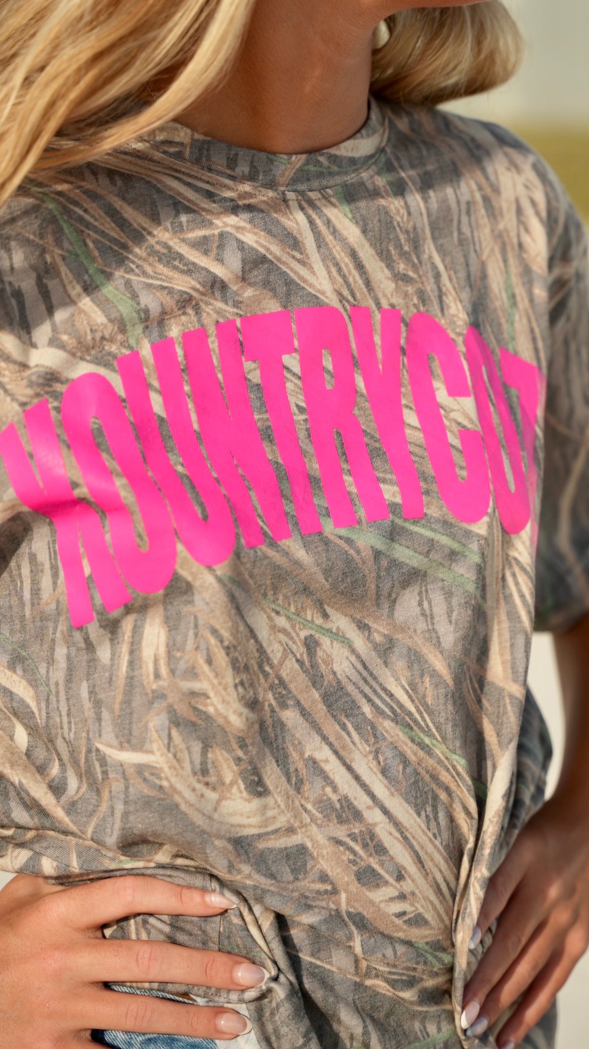 KC3 HOT PINK Shadow Grass Shirt