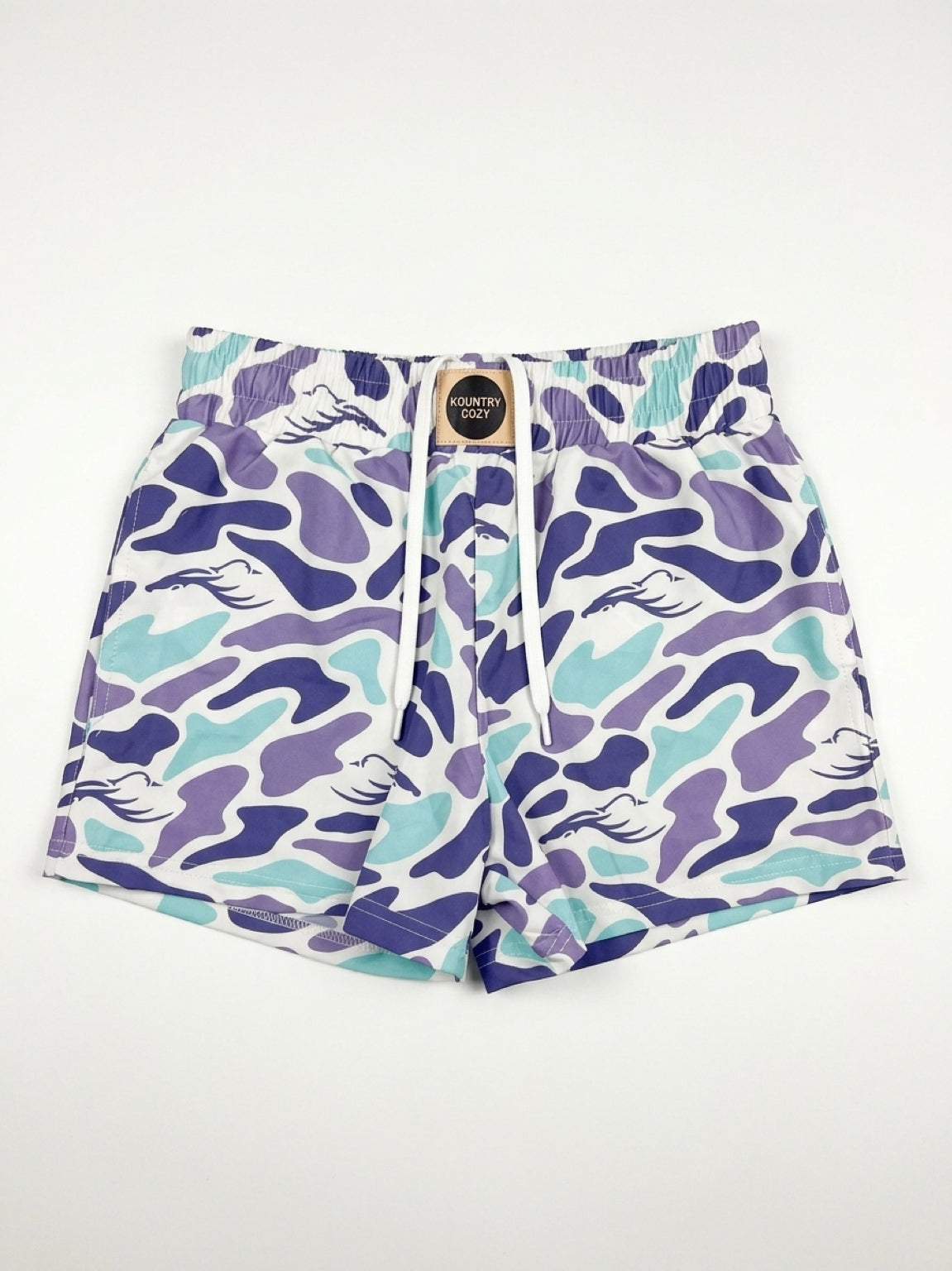 KC3 Women's Purple Timber Camo Shorts