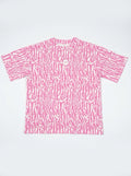 KountryCozy Oversized Pink Roots Patch Tee