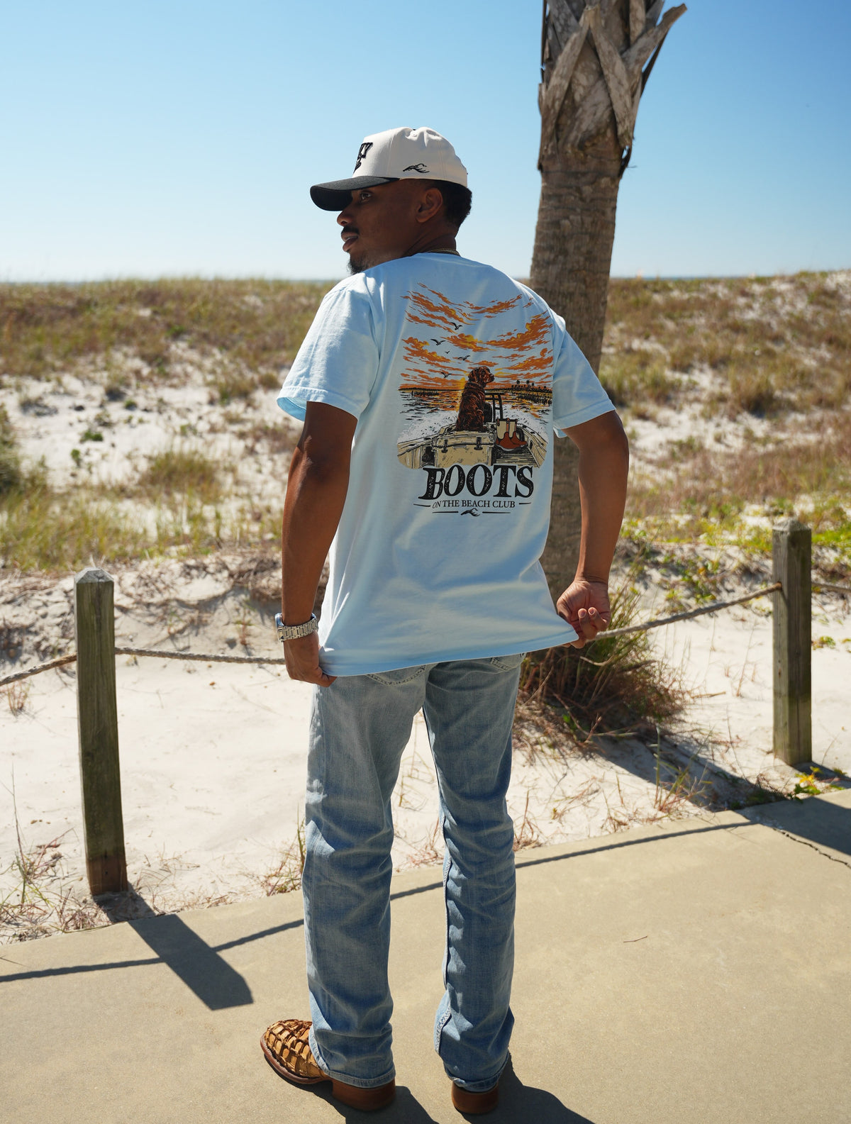 Boots on the Beach Marsh Dog