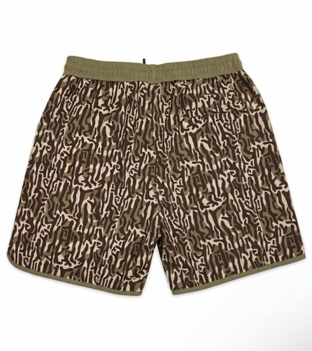 KOUNTRYCOZY ROOTS CAMO EVERYDAY SHORTS/SWIM TRUNKS