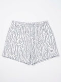 KountryCozy Oversized Grey Roots Patch Shorts
