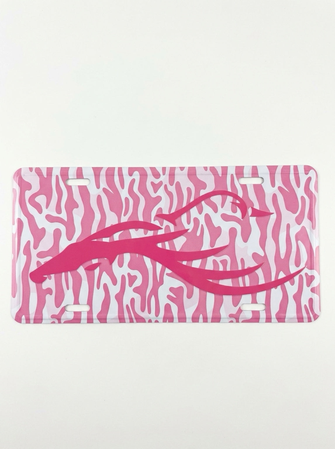 KC3 KountryCozy Pink Roots Camo Logo License Plate ￼