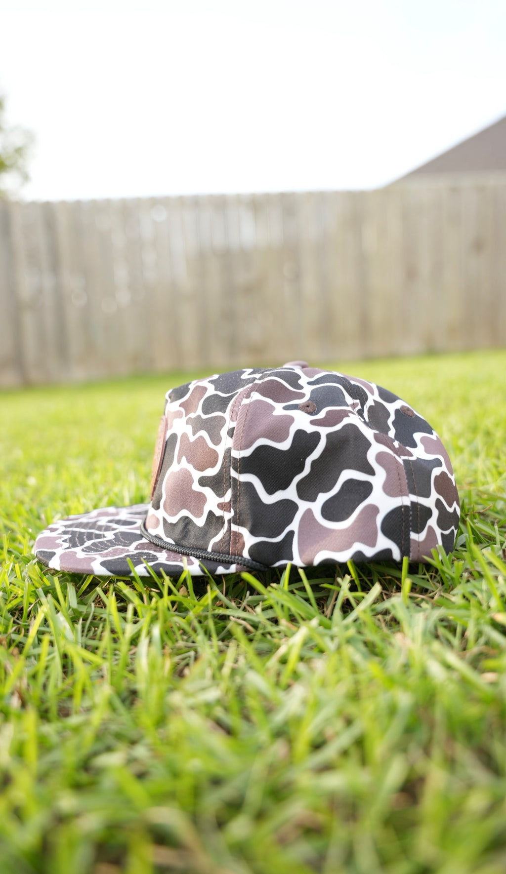 Shadow Marsh Rope Leather Patch Hat
