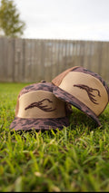 Brush Tan Camo 7 Panel Hat